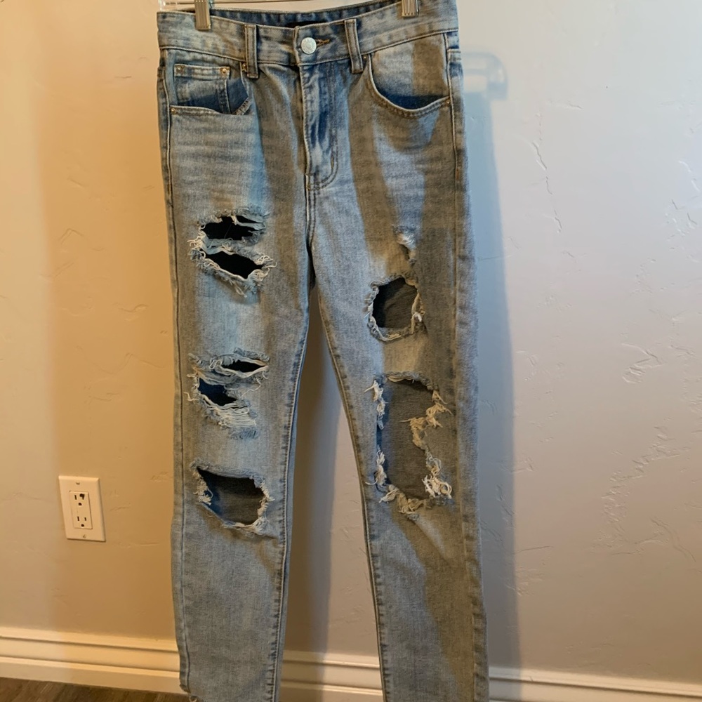 distressed nasty gal jeans!